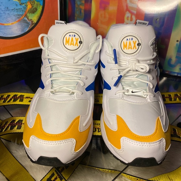🆕 - Nike ✔️ Air Max 2 - White/University Gold - - Picture 3 of 8